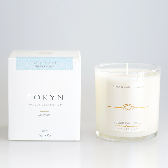 Shiogama Sea Salt - Musubi Collection | Hand-Poured Scented Soy Candle Gift Tokyncandles