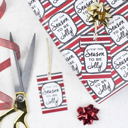 Christmas Wrapping Paper 'Tis The Season' Xmas Wrap