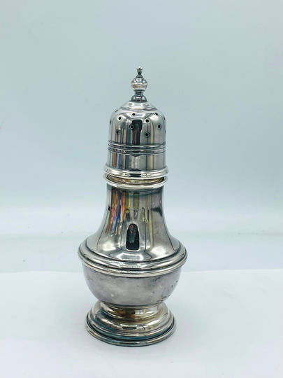 Vintage Hecworth Old Sheffield Reproduction Silver Plate Sugar Salt Shaker 6.5