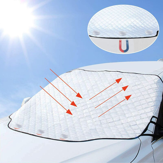 Soekavia - Magnetic Windshield Cover - All Seasons Protection for Most Vehicles 190 * 126cm Foldable