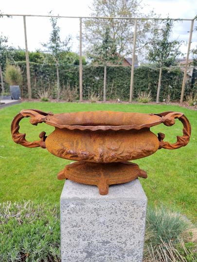 Cast Iron Flower Pot - Garden Vase Cast Jardinière 24 Inches