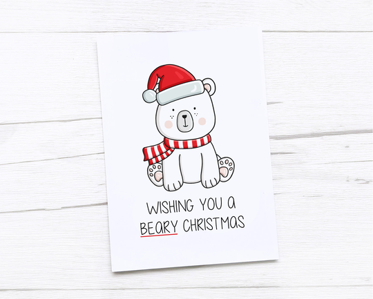 Happy Christmas Card | Merry Polar Bear