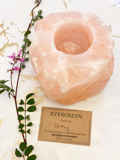 Himalayan Salt Tealight Candle Holder - Neutralises Air & Removes Allergens