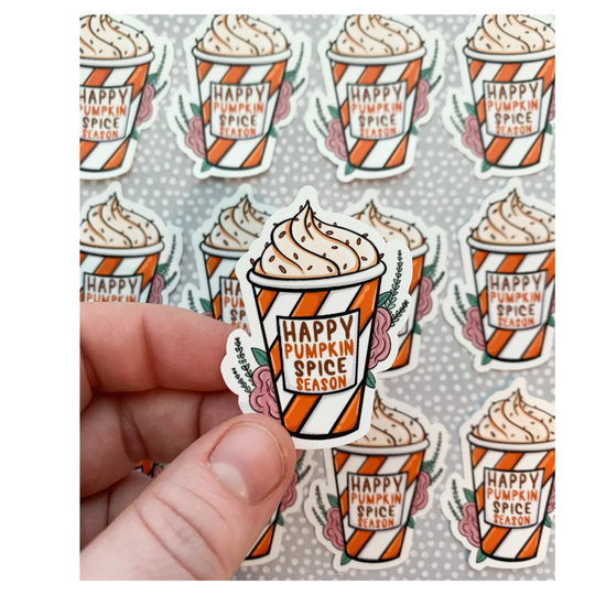 Pumpkin Spice Sticker - Latte Psl Season Fall Stickers