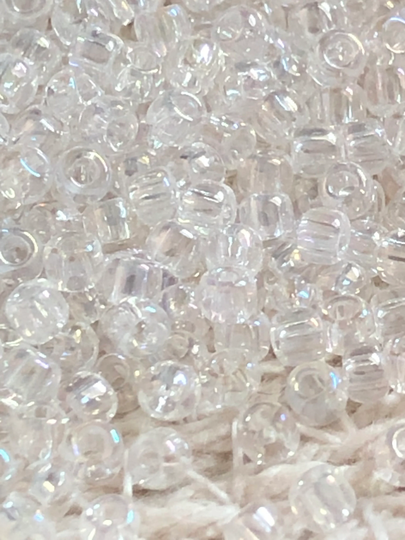 New Toho Round Seed Beads, 11/0, Transparent - Rainbow Crystal, | Tr-11-161, Qty 20 Grams, 2.2mm Beads