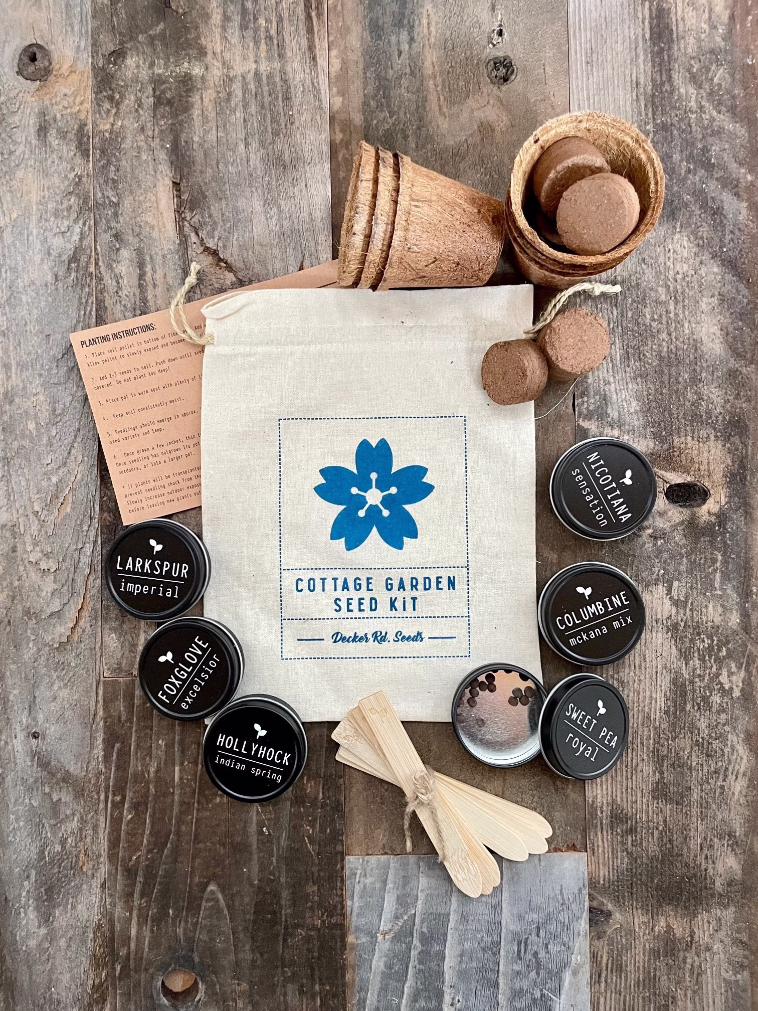 Cottage Garden Seed Kit, Flower Garden Kit, Cottage Seeds, Seed Kits, Gifts For Gardeners
