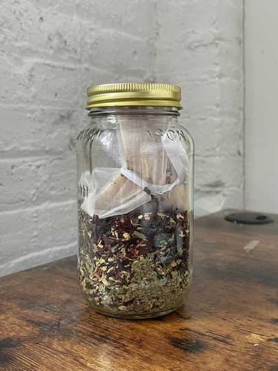 Hibiscus Jasmine Diy Home Cocktail Syrup Kit - Organic, Healing Herbal Remedy For Summer