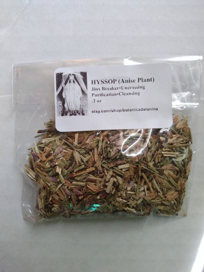 Hyssop 100% No Fillers Jinx Breaker Purification Cleansing Powerful Uncrossing Hisopo Para Limpiar Descruzar Y Romper Brujeria