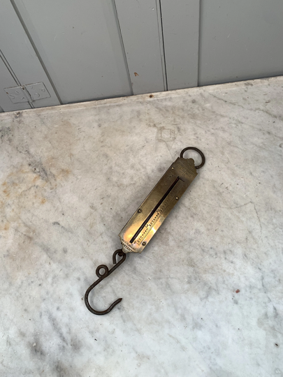 Antique Brass Salter's Spring Balance No 1A Scales. Military Dated 1943