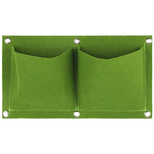 Wall plant bag Garden plant bag, green & 2 pockets - green & 2 pockets