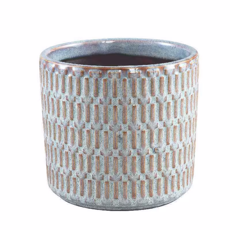 Geometric Planter - Cactus Air Plant Holder Succulent Pot Indoor House Small Large Blue Ceramic Retro Tenzin