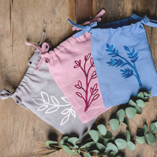 Natural Linen Favour Herb Bags