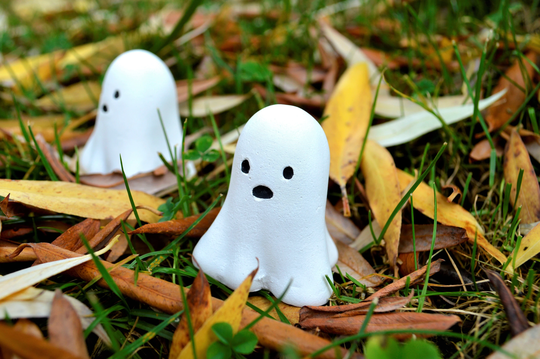 Ghost - Plaster Figure | Set Of 2 | Autumn/Halloween Decoration