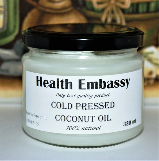 Fresh Cold Pressed Coconut Oil Health Embassy 330Ml