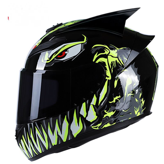 Motorcycle Helmet Full Face Rapid Street Helmet Unisex Adult Cool Rider Equipment Four Seasons New Street Touring Motorbike Helmet - Model: dark
