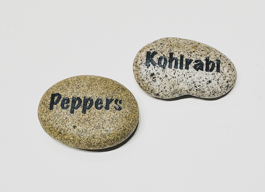 Customizable Garden Markers-Plant Marker-Engraved Rock-Vegetable Marker-Herb Rock-Flower Marker