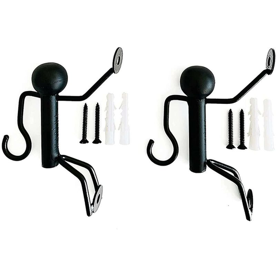 2 Pack Metal Hanging Plant Bracket Hook, Heavy Duty Plant Hooks With Screws Simple Outdoor Wall Plant Hangers Thsinde