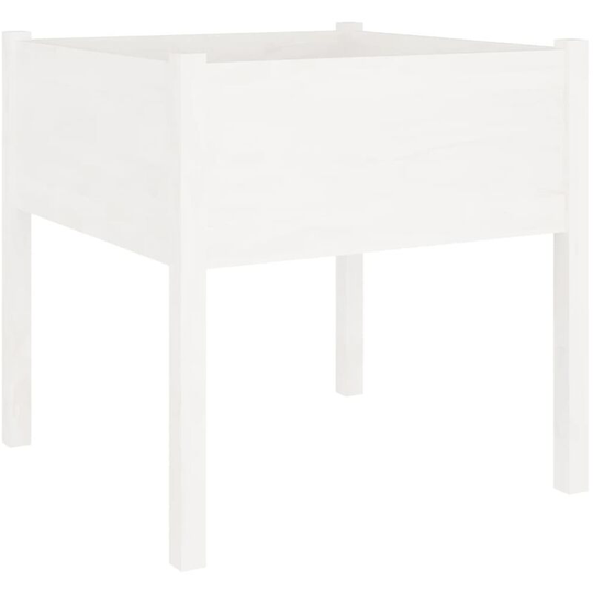 Vidaxl - Garden Planter White 70x70x70 cm Solid Pinewood White