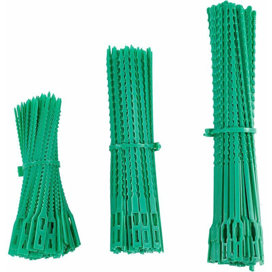 250 Pieces 3 Sizes Plant Tie, Heavy Duty Multi-Function Green Twist Ties for Garden Plants for Support, Shrubs