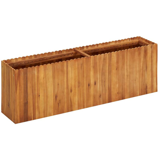 Devenirriche - Garden Raised Bed 150x30x50 cm Solid Acacia Wood - Brown