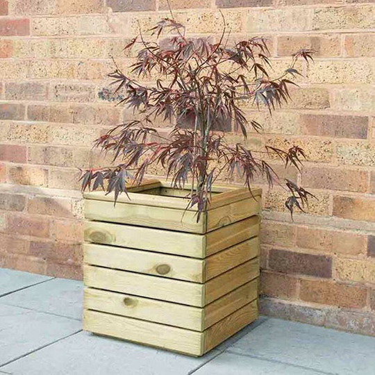 Forest - Contemporary Linear Garden Patio Balcony Planter - Square