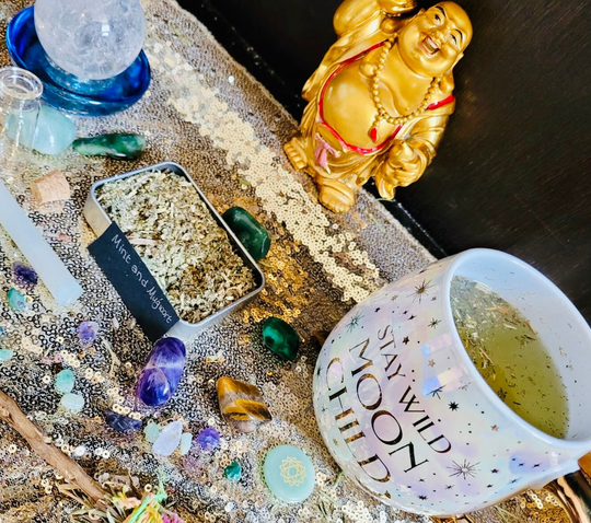 Healing Dreams|Organic Herbal Tea|Herbal Cleansing Witches Bath|Diy Spell Bottle Kit|Spell Herbs|Pagan|Wiccan|Witch Gift|Apothecary Herbs