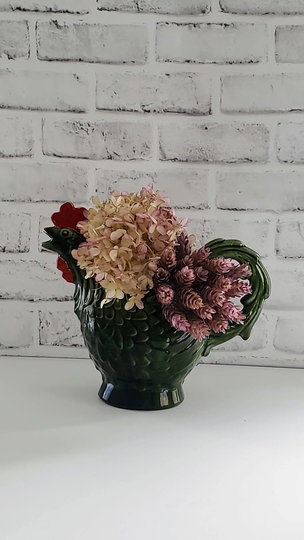 Haeger Hen Ceramic Water Pitcher Vase