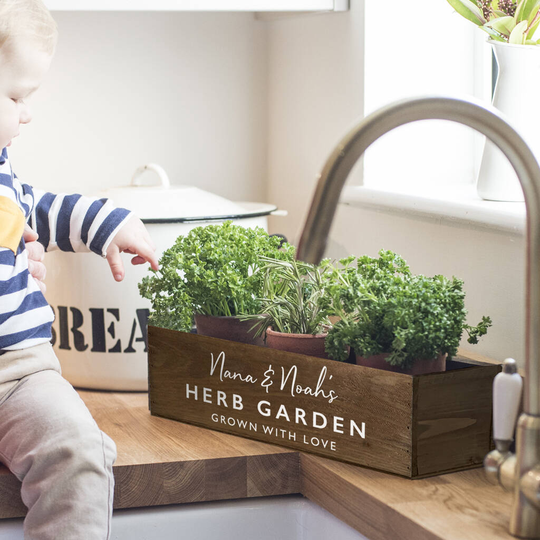 Personalised Herb Garden Box