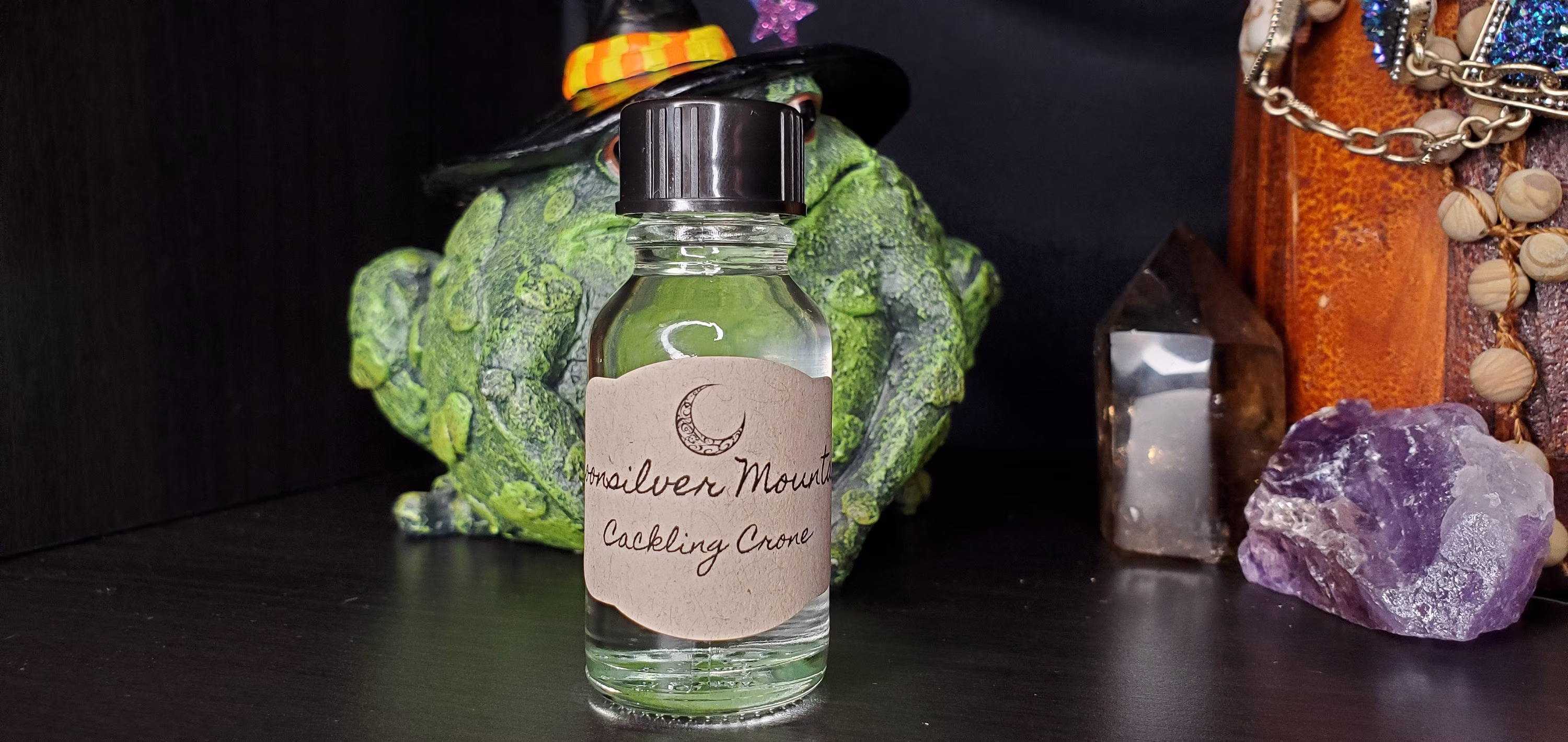 Cackling Crone - All Hail The Crone | Wisdom & Guidance Triple Goddess Oil