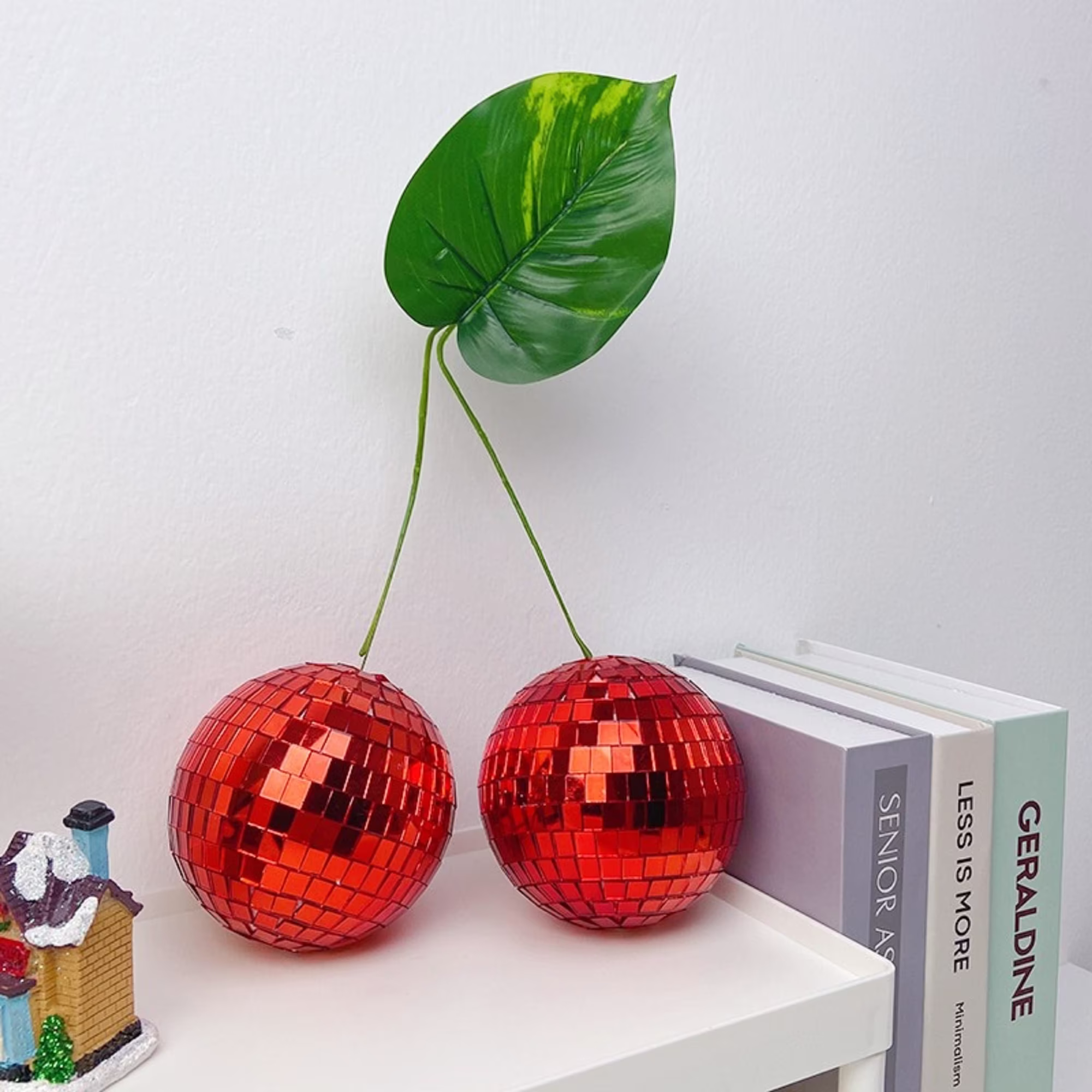 Cherry Disco Ball Decoration, Ornament Room Décor, Home Decor For Living Room, Modern