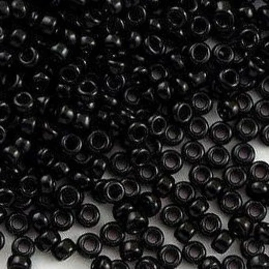 Miyuki Seed Beads 15/0, 0401 Black, Beads, Miyuki Beads, Seed Beads Japanese Seed