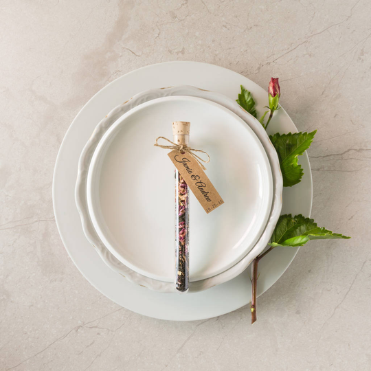 Cute Wedding Favour Tea In Test Tube With Cork, Red/White/Pink
