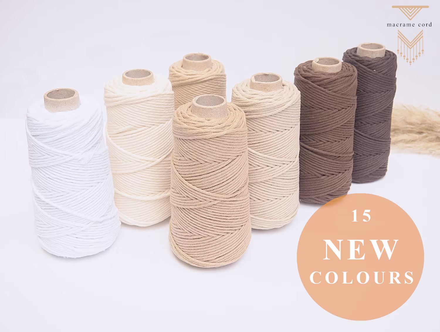 Luxurious Feel Macrame Cotton Cord/3mm Single Twisted 34 Colours Based in The UK
