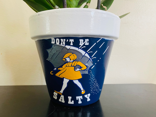 Morton Salt Girl Plant Pot - 6 Inch