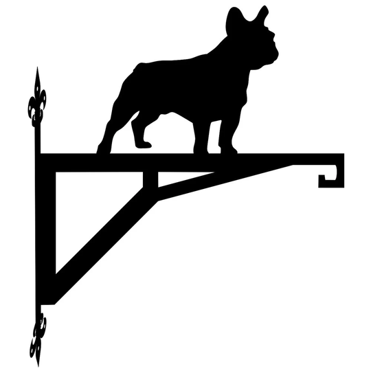 French Bulldog Modern Contemporary Hanging Bracket