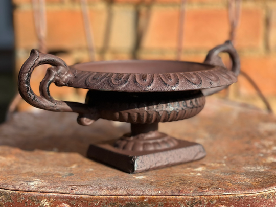 Mini French Style Cast Iron Garden Urn