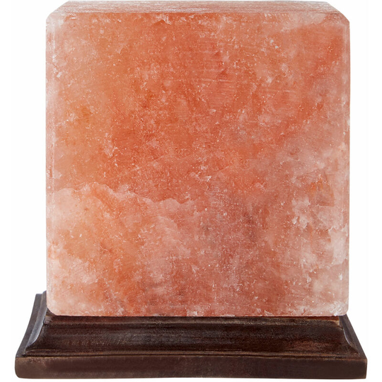 Bowl Salt Lamp with eu Plug Himalayan Rock Salt Lamp Bedroom Lamp Wooden Base Therapeutic Aesthetically Pleasing 13 x 13 x 15 - Premier Housewares