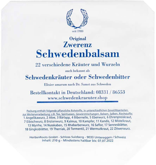 Swedish Bitters By Maria Treben, 22 Ingredients, 7.4Oz Dry Weight, Makes 50.7 Fl.oz Of Tonic