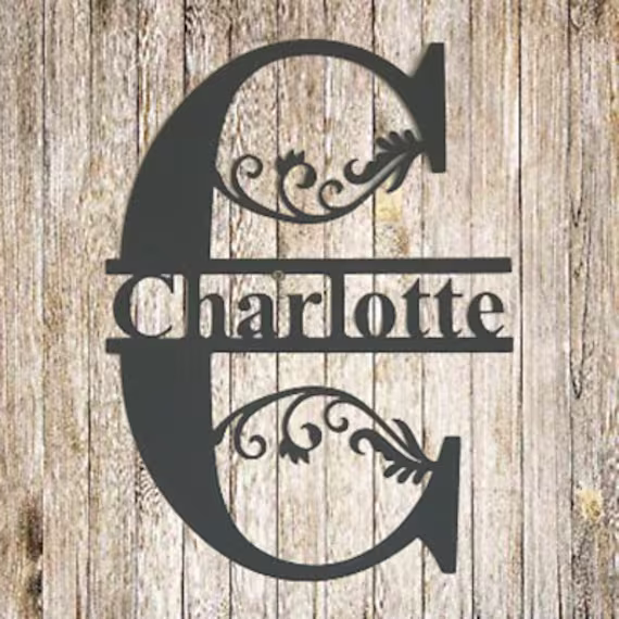 Metal Wall Art Letters C - Home Decor & Garden