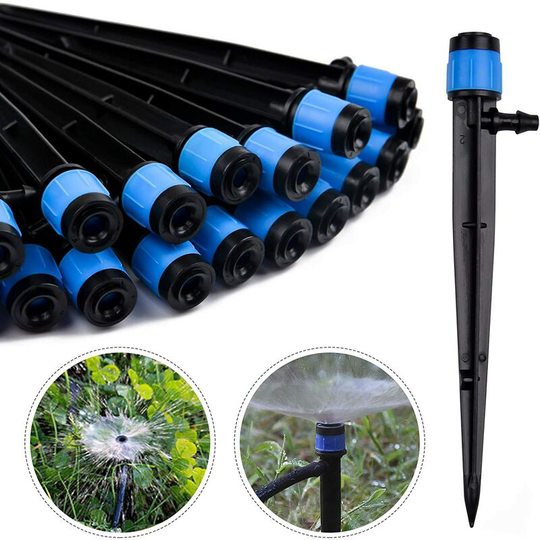 Betterlifegb - BR-Vie 20 Pieces Irrigation Dripper, 360 Degree Adjustable Micro Sprinkler for 1/4 (4-7mm) Irrigation Tube, for Garden Greenhouse Lawn