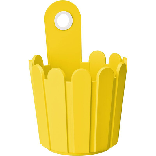 Denuotop - Mini Polypropylene Flower Box 15 cm - Yellow