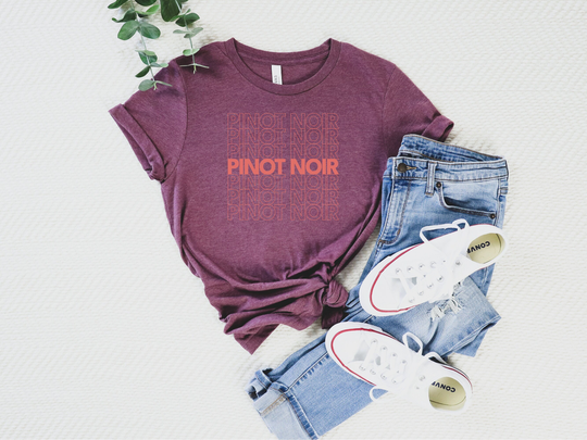 Fall Pinot Noir T-Shirt/Wine Shirt/Wine Lover Shirt/Fall Season/Gift For Wine