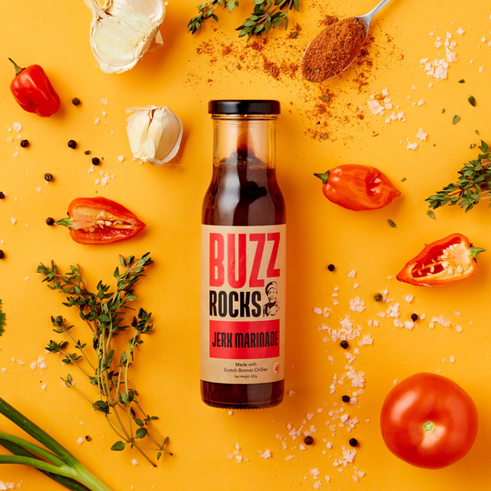 Buzzrocks Jamaican Jerk Marinade & Sauces - Extra Spicy Seasoning Bbq Rub