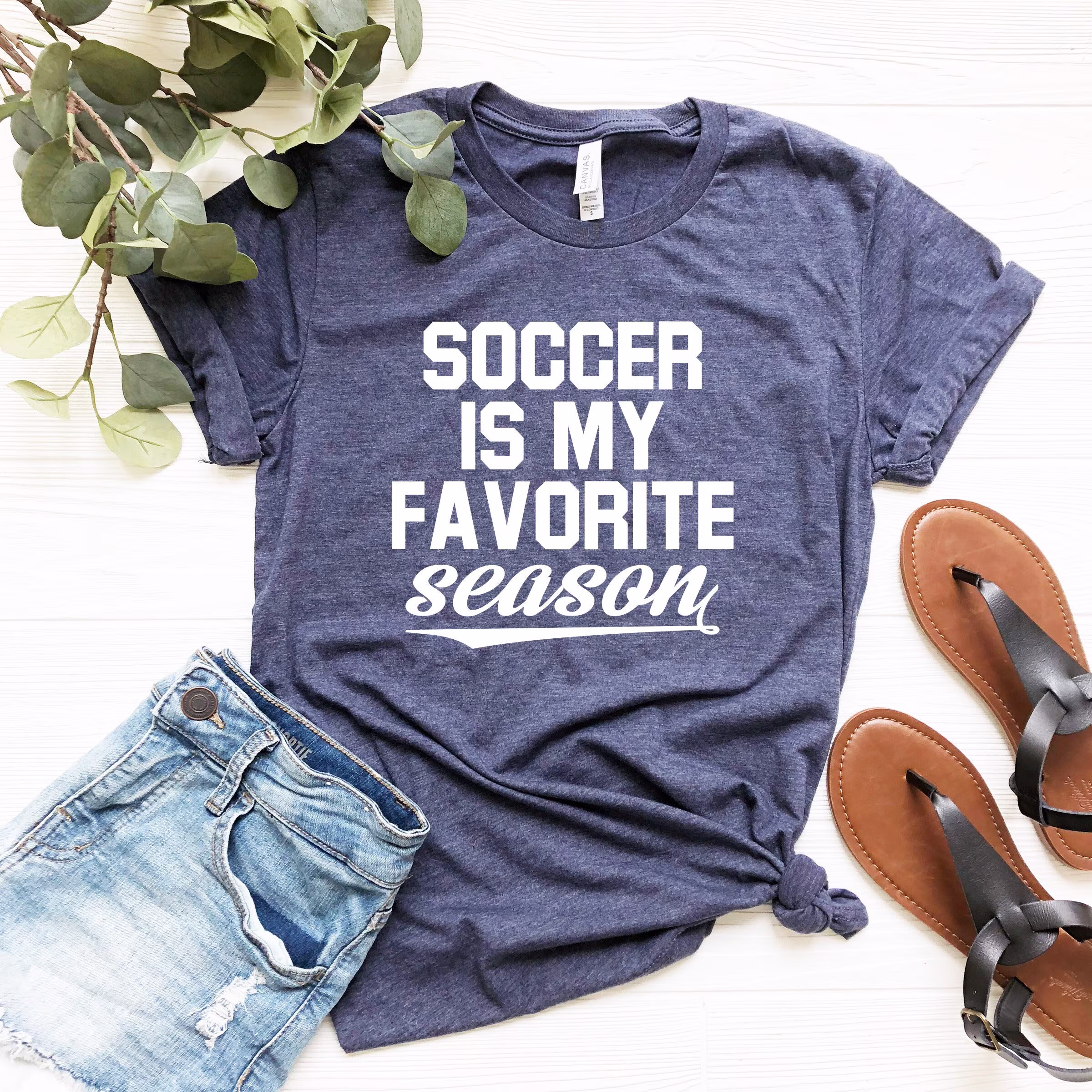Soccer Is My Favorite Season Shirt, Tshirt, Vintage, Unisex, Women's T-Shirt, Mom, Sports, Beer, Tailgating, Rs53