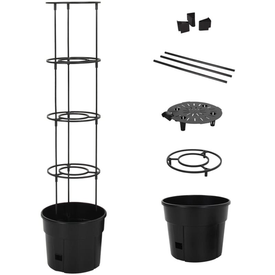 Tomato Grower Anthracite Ø29.5x115 cm Polypropylene Vidaxl Anthracite