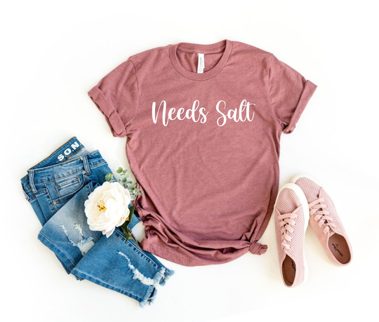 Needs Salt Chef Shirt Culinary Cooking Gift Funny For T Foodie Tshirt