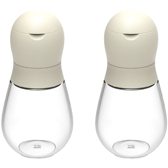 Fvbjd - Salt and Pepper Grinder Set with Adjustable Ceramics Grinder Stainless Steel Pepper Mill Combo Refillable icelandic white
