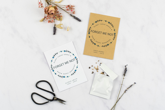 10 Grow Happy Memories Forget Me Not Seed Memorial Gift