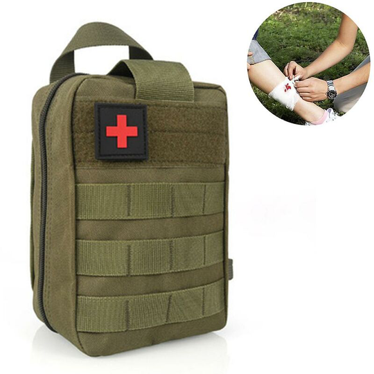 Sun Flowergb - First aid kit bag tactical emergency bag medicine bag travel first aid kit rescue bag outdoor camping portable (does not contain