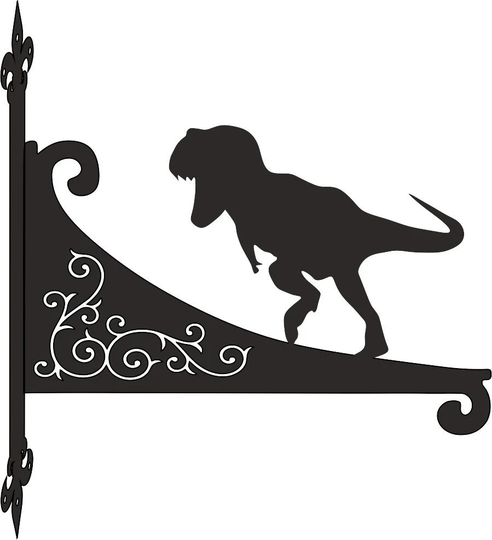 T-Rex Ornamental Scroll Hanging Bracket